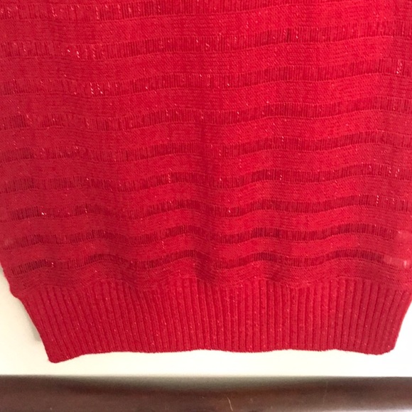 Red and sparkly. Size L juniors. By B wear NWOT - Picture 3 of 5